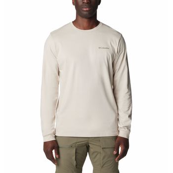 Polo Para Hombre Manga Larga Explorers Canyon™ Beige Columbia