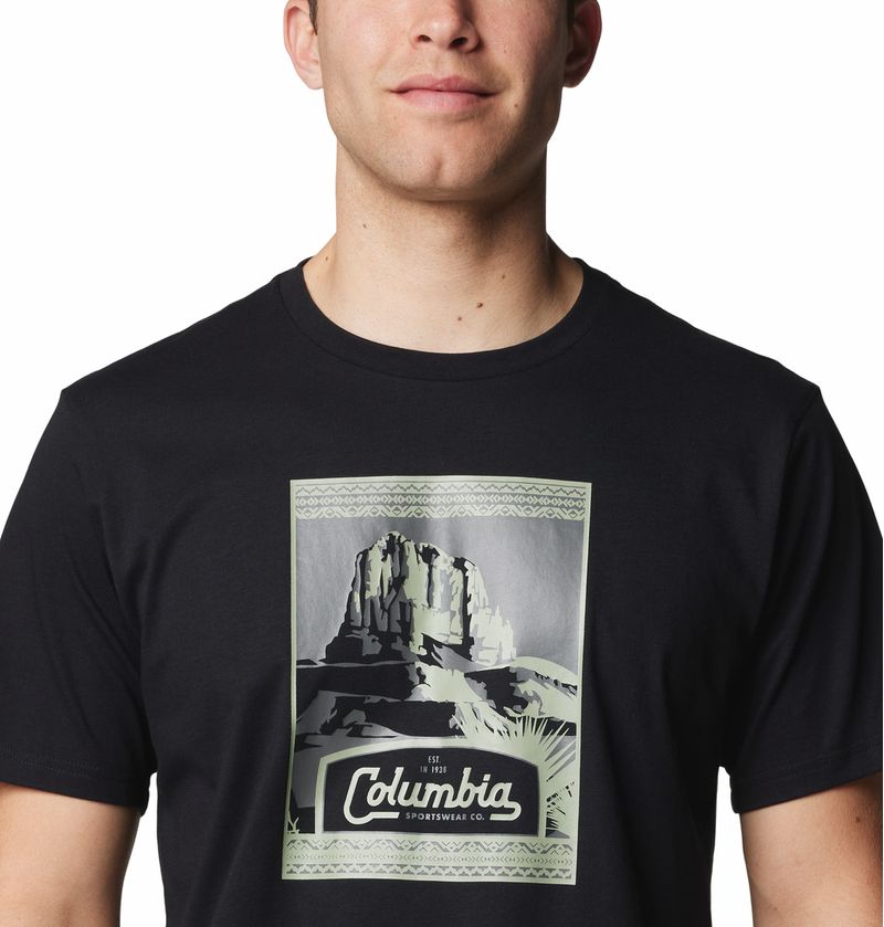 Polo-Para-Hombre-Manga-Corta-CSC™-Seasonal-Logo-Negro-Columbia