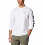 Polo-Para-Hombre-Manga-Larga-Rockaway-River™-Blanco-Columbia