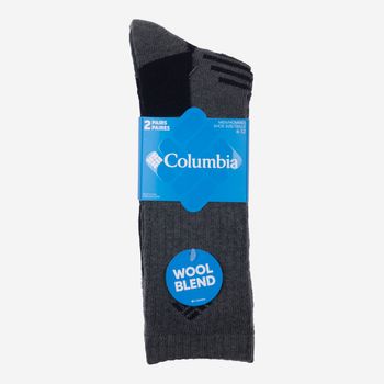 Medias Para Hombre 2 Pack Wool Crew Grises Columbia