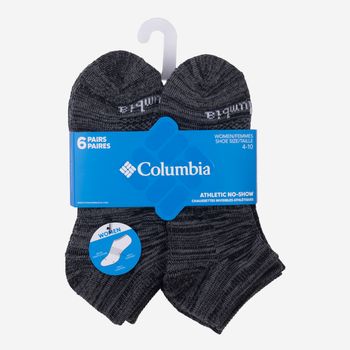 Medias Para Mujer 6 Pack - No Show Space Dye No-Show Negras Columbia