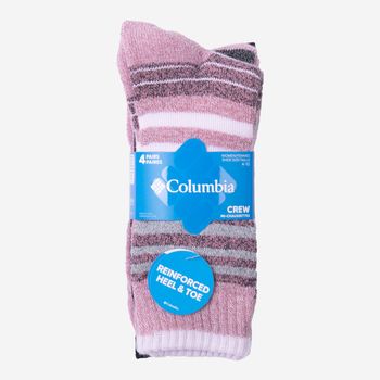 Medias Para Mujer 4 Pack Moisture Control Stripe Multicolor Columbia