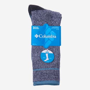 Medias Para Hombre 3 Pack Cotton Crew Grises Columbia