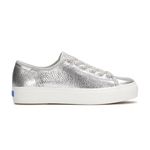 Zapatilla-Para-Mujer-Cuero-Triple-Kick-Metallic-Leather-Plateado-Keds
