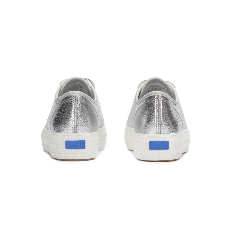Zapatilla-Para-Mujer-Cuero-Triple-Kick-Metallic-Leather-Plateado-Keds
