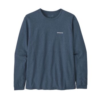 Polo Manga Larga Para Mujer Logo Responsabili Tee Azul Patagonia