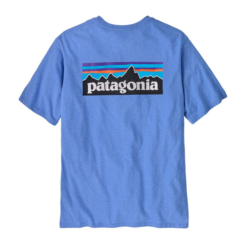 Polo-Manga-Corta-Para-Hombre-P-6-Logo-Responsibili-Tee-Azul-Patagonia