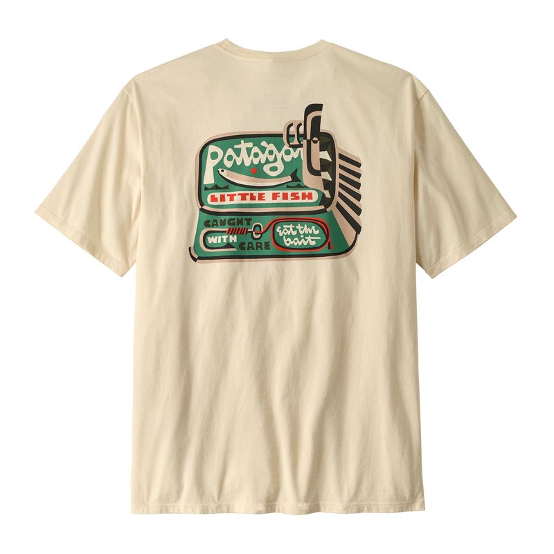 Polo-Manga-Corta-Para-Hombre-Aquatic-Action-Organic-Beige-Patagonia