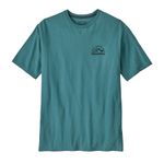 Polo-Manga-Corta-Para-Hombre-Aquatic-Action-Organic-Azul-Patagonia