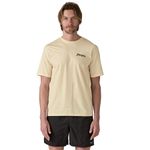 Polo-Manga-Corta-Para-Hombre-Aquatic-Action-Organic-Beige-Patagonia