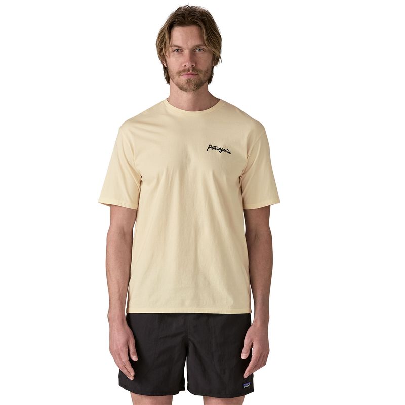 Polo-Manga-Corta-Para-Hombre-Aquatic-Action-Organic-Beige-Patagonia