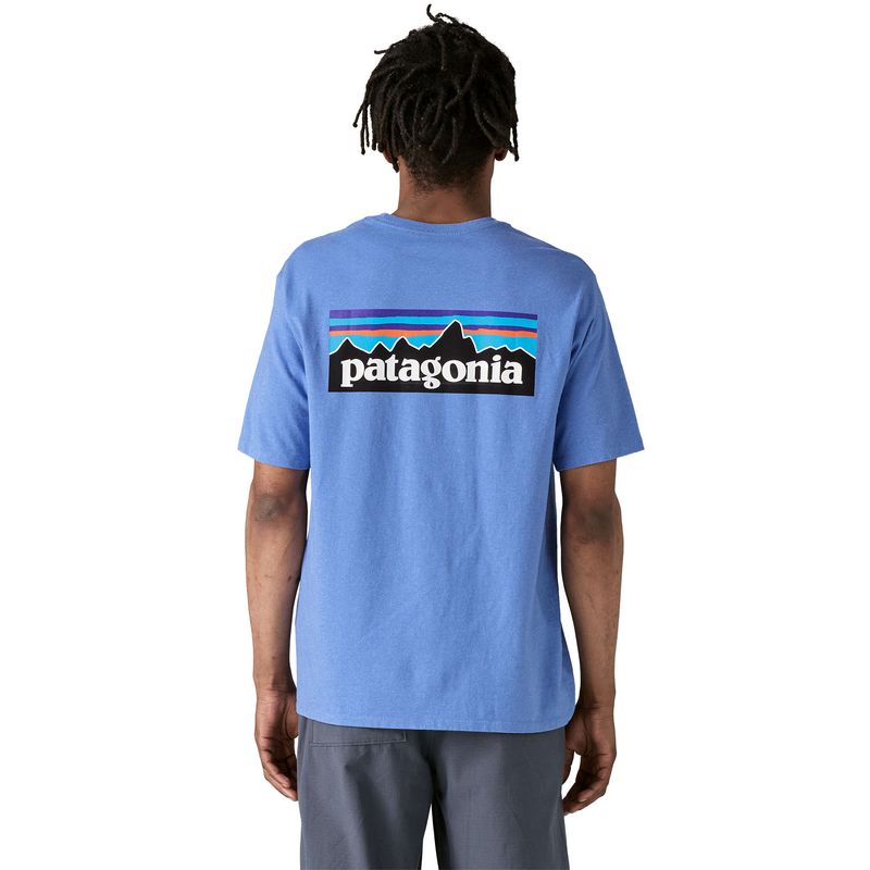 Polo-Manga-Corta-Para-Hombre-P-6-Logo-Responsibili-Tee-Azul-Patagonia