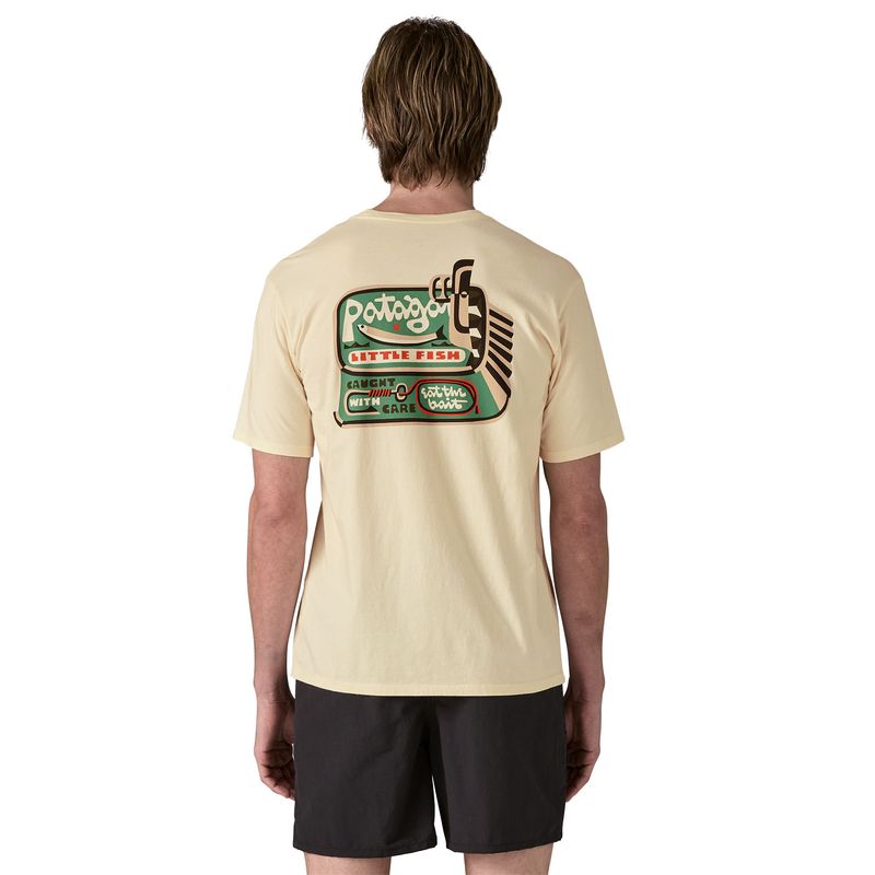 Polo-Manga-Corta-Para-Hombre-Aquatic-Action-Organic-Beige-Patagonia