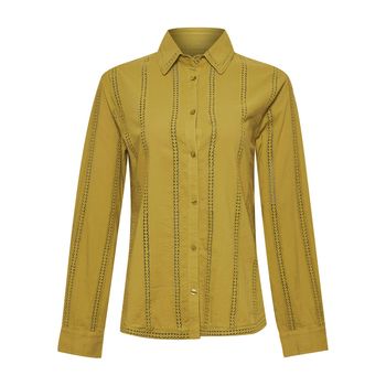 Blusa Manga Larga Algodón Orgánico Para Mujer Zambor Verde Rockford