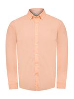Camisa-Manga-Larga-Algodon-Organico-Para-Hombre-Soft-Naranjo-Rockford