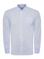 Camisa-Manga-Larga-Algodon-Para-Hombre-Jersey-Azul-Rockford