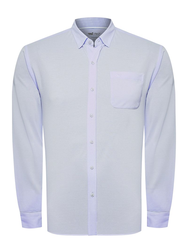 Camisa-Manga-Larga-Algodon-Para-Hombre-Jersey-Azul-Rockford