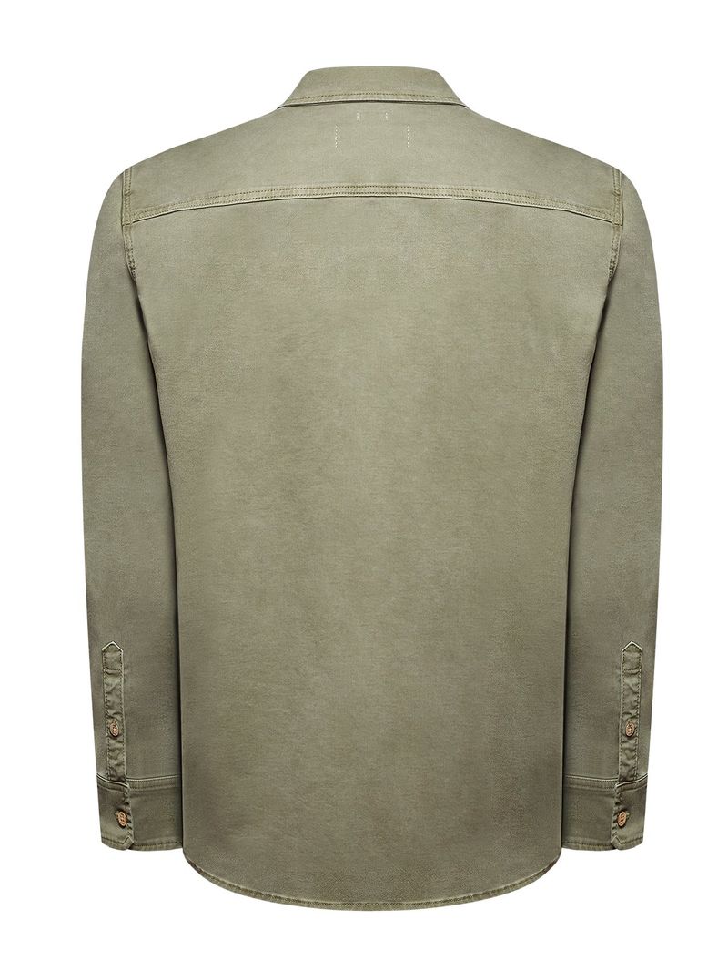 Camisa-Manga-Larga-Algodon-Reciclado-Poliester-Para-Hombre-denim-Verde-Rockford