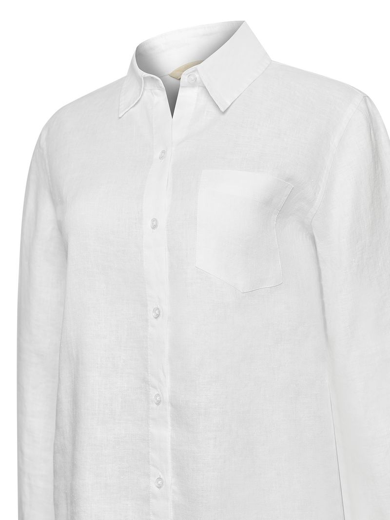 Blusa-Manga-Larga-Lino-Organico-Para-Mujer-Lirio-Blanco-Rockford
