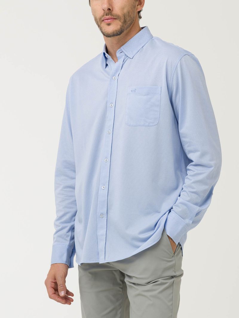 Camisa-Manga-Larga-Algodon-Para-Hombre-Jersey-Azul-Rockford