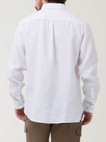 Camisa-Manga-Larga-Lino-Organico-Para-Hombre-Linentex-Blanco-Rockford