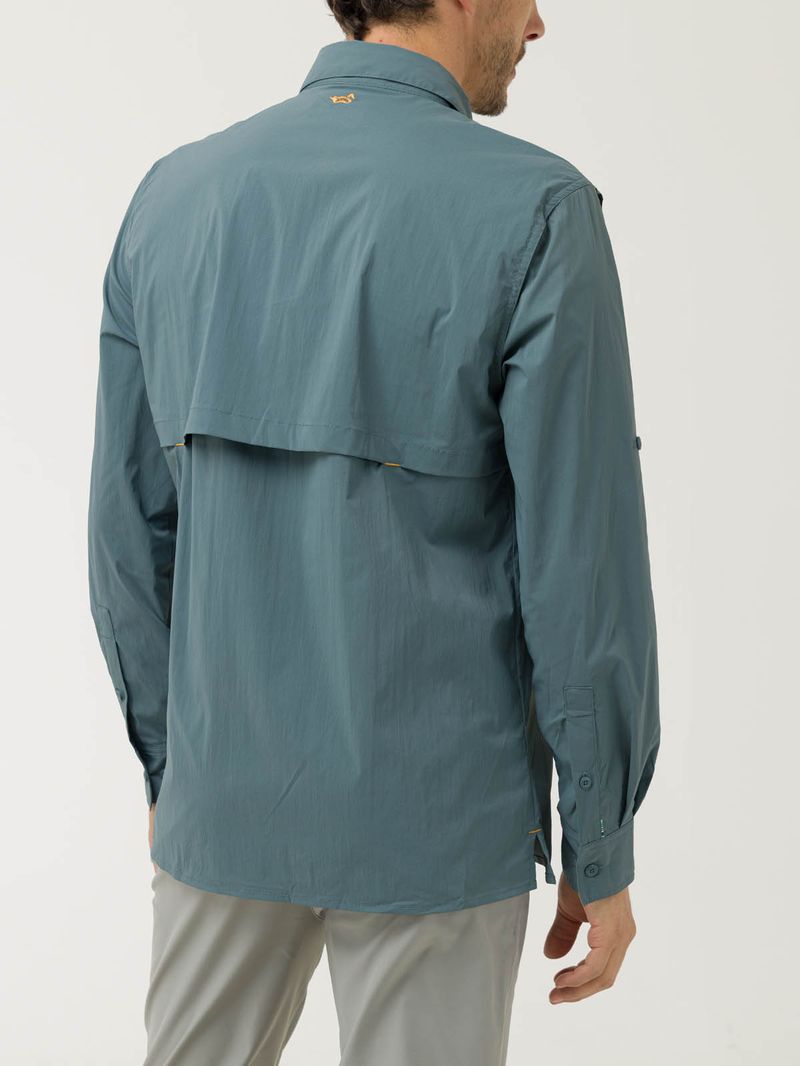 Camisa-Manga-Larga-Nylon-Para-Hombre-Chungara-Verde-Rockford