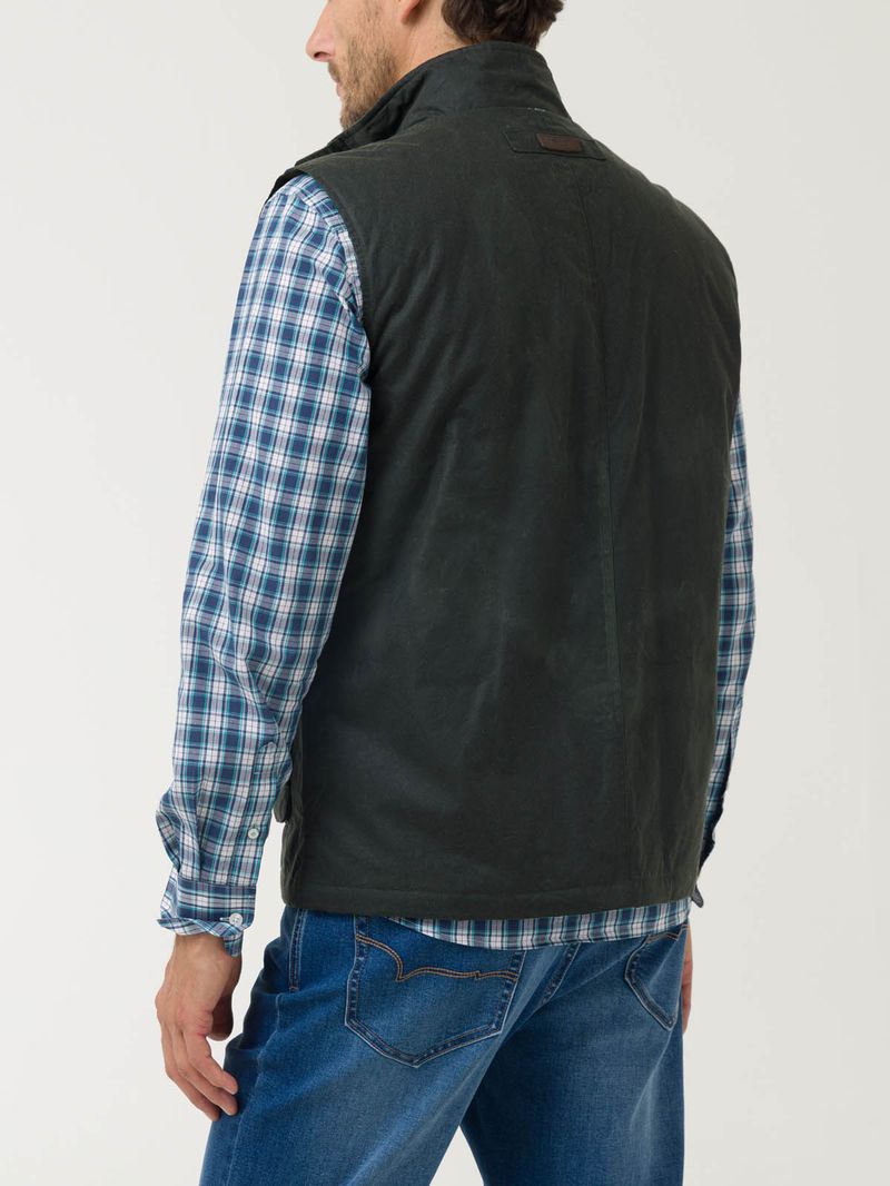 Chaleco-Algodon-Para-Hombre-Wax-Verde-Rockford
