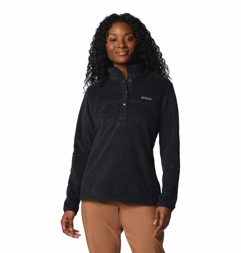 Polar-Para-Mujer-1-2-Cierre-Con-Broche-Benton-Springs™-Negro-Columbia