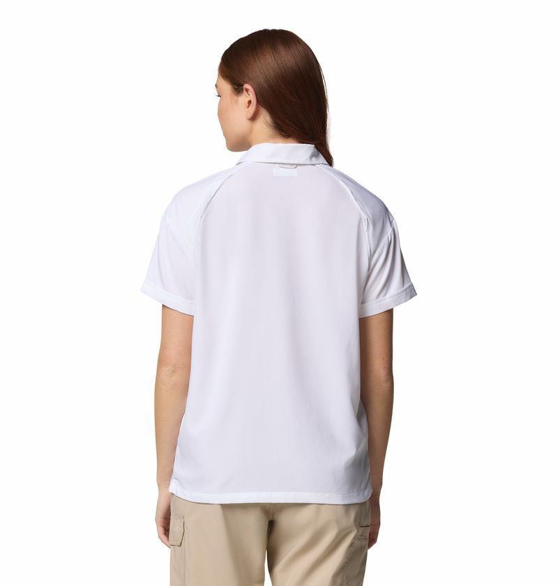 Blusa-Para-Mujer-Manga-Corta-Silver-Ridge™-Utility-Blanca-Columbia