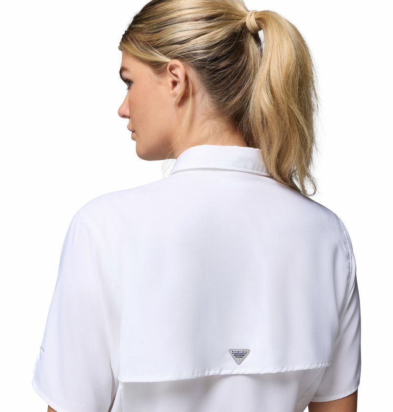 Blusa-Para-Mujer-Manga-Corta-PFG-Tamiami™-II-Blanca-Vestuario