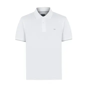Polo Manga Corta Algodón Pima Para Hombre Mitchell Blanco Rockford