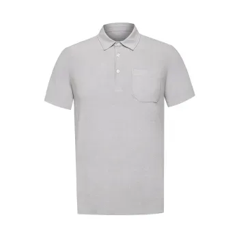 Polo Manga Corta Poliéster Reciclado Para Hombre Trento Gris Rockford