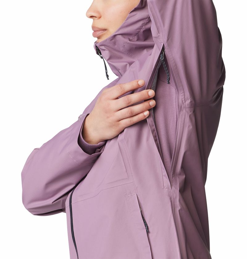Casaca-Para-Mujer-Impermeable-Threshold™-Rosada-Mountain-Hardwear