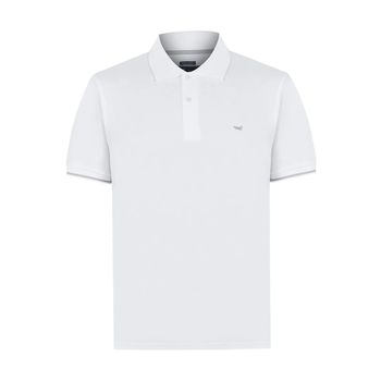Polo Manga Corta Algodón Pima Para Hombre Mitchell Blanco Rockford