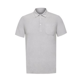 Polo Manga Corta Poliéster Reciclado Para Hombre Trento Gris Rockford