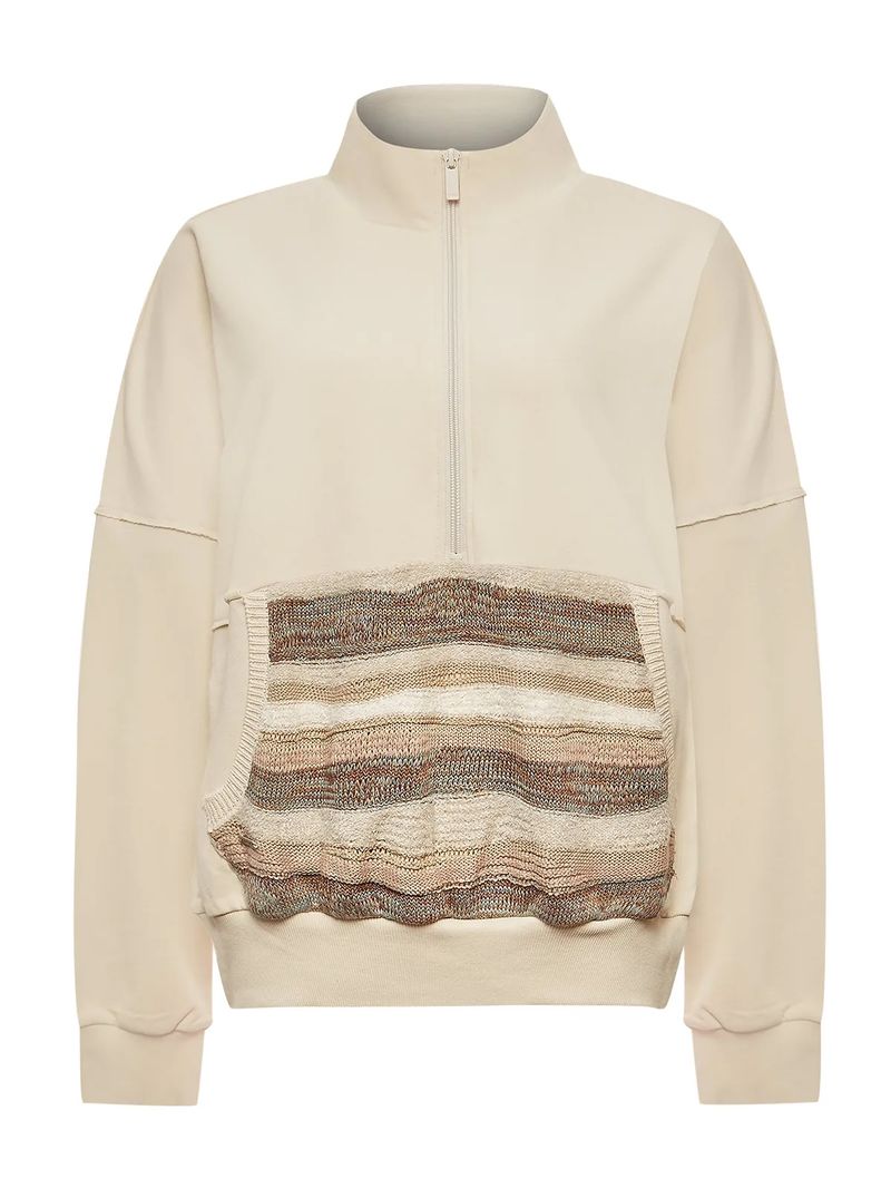 Polera-Algodon-Organico-Para-Mujer-Boro-Beige-Rockford