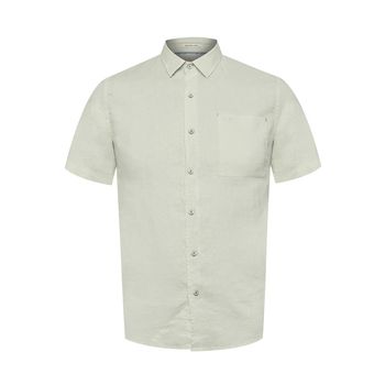 Camisa Manga Corta Lino Orgánico Para Hombre Linenshort Verde Rockford