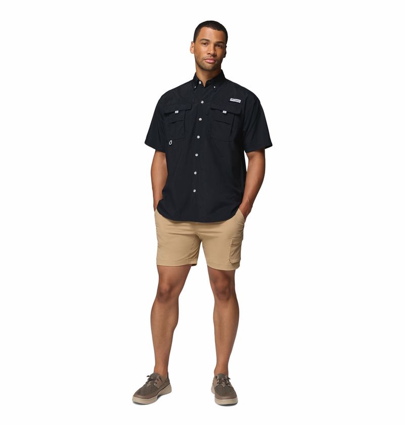 Camisa-Para-Hombre-Manga-Corta-PFG-Bahama™-II-Negra-Vestuario