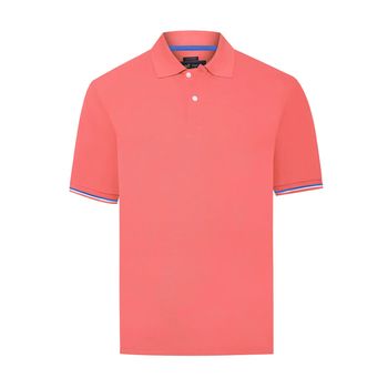 Polo M/C Algodón Pima Para Hombre Mitchell Rosa Rockford
