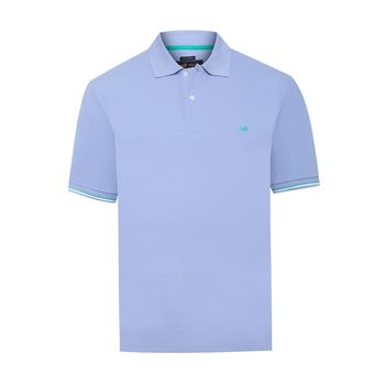 Polo M/C Algodón Pima Para Hombre Mitchell Morado Rockford