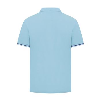 Polo M/C Algodón Pima Para Hombre Mitchell Celeste Rockford